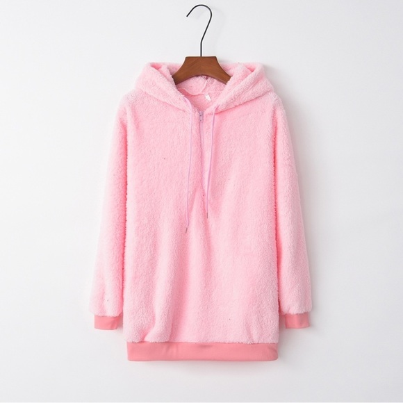 Cozy Escape Quarter Zip Teddy Hoodie - Picture 2 of 4